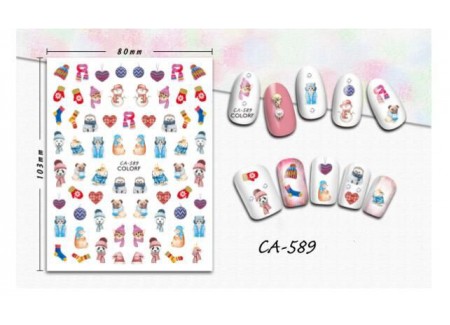 3D Nail Stickers - CA-589 3D Nail Stickers - CA-589